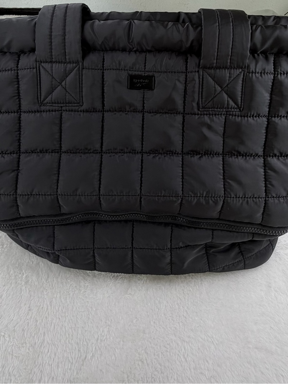 Reebok Quilted Black Tote Bag